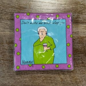 Murray’s Dont Make Me B****‎ Slap You Cocktail Party Paper Napkins Humor Murrays
